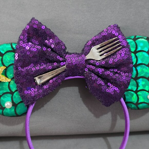 Custom Disney Little Mermaid Ears Headband – Excellent Used Condition - Picture 2 of 4